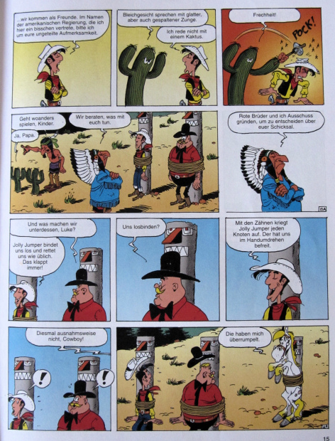 Page from Lucky Luke, Band 75, Der Kunstmaler