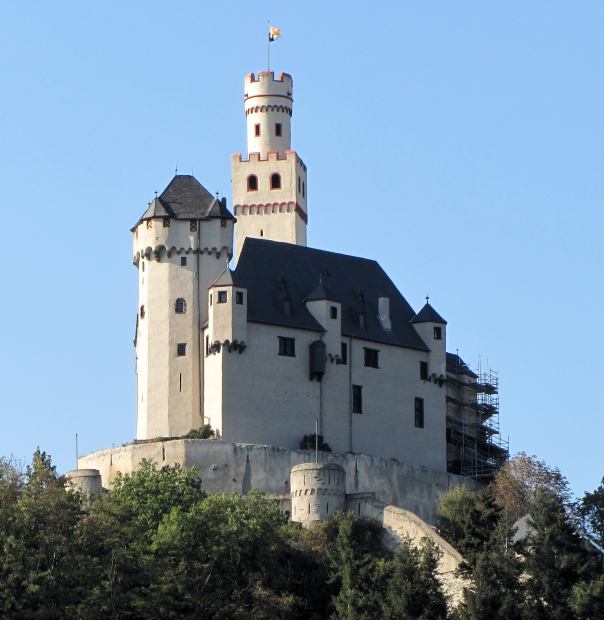 Marksburg Castle on the Rhine, Germany