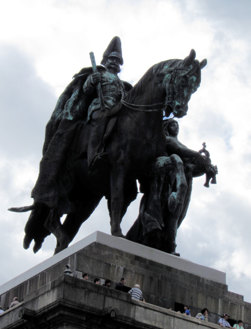 Equestrian statue of Kaiser Wilhelm I at the Deutsches Eck, Koblenz