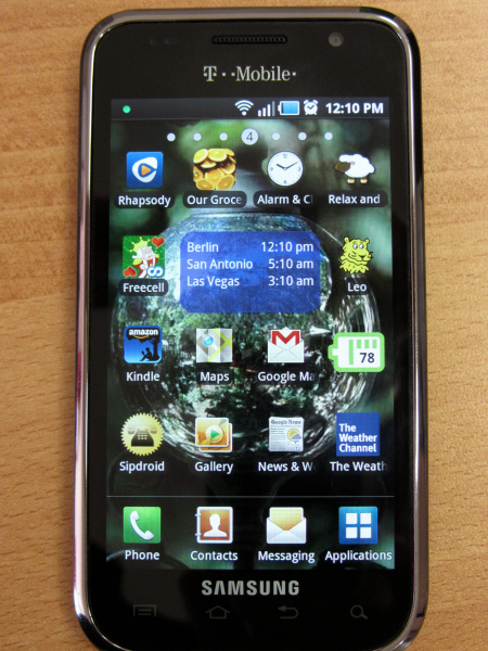 TM World Clock on my Android phone