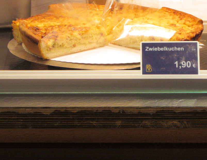 Zwiebelkuchen (onion cake) at the Barbarossa Bäckerei