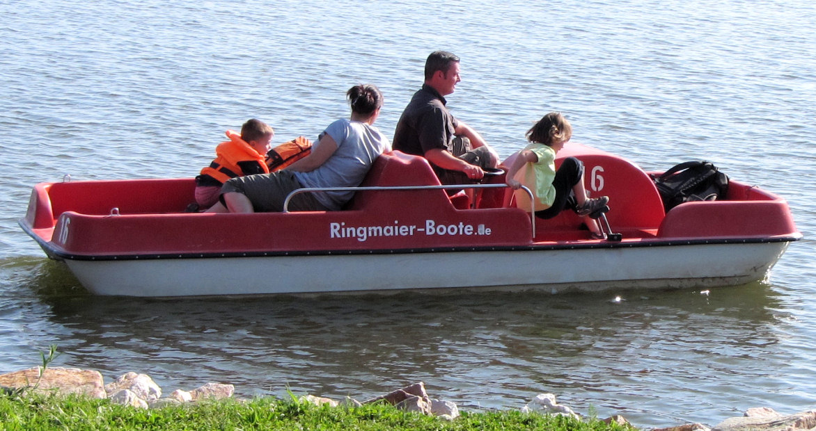 Photo taken in October, 2011, on the Bostalsee, Germany