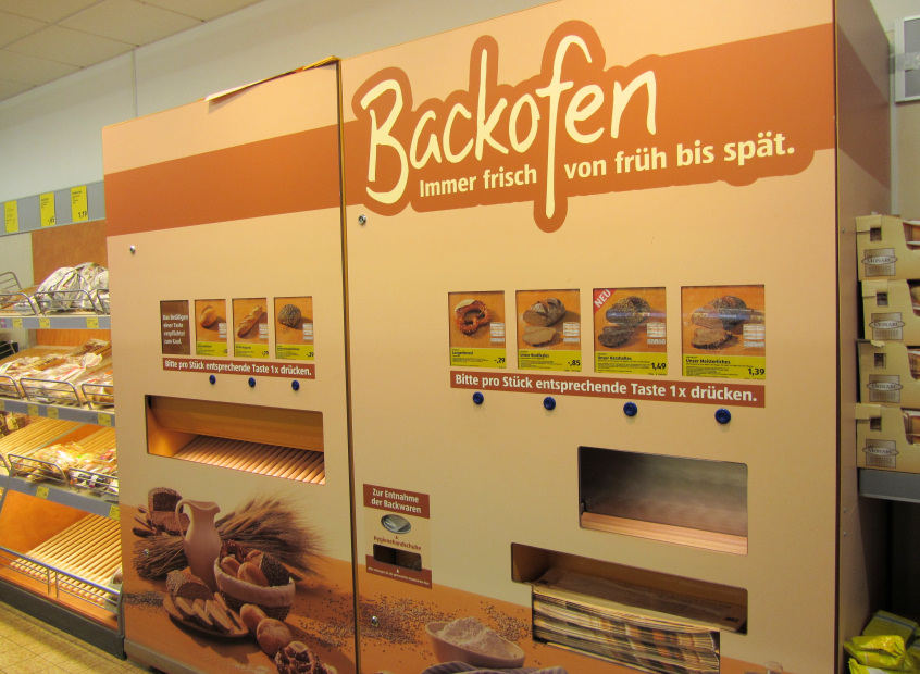 Aldi Süd "Backofen" machine