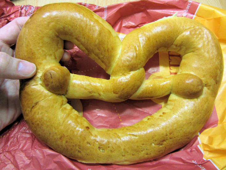 New Year's Day pretzel, Rodenbach, Germany Photo taken in January, 2012
