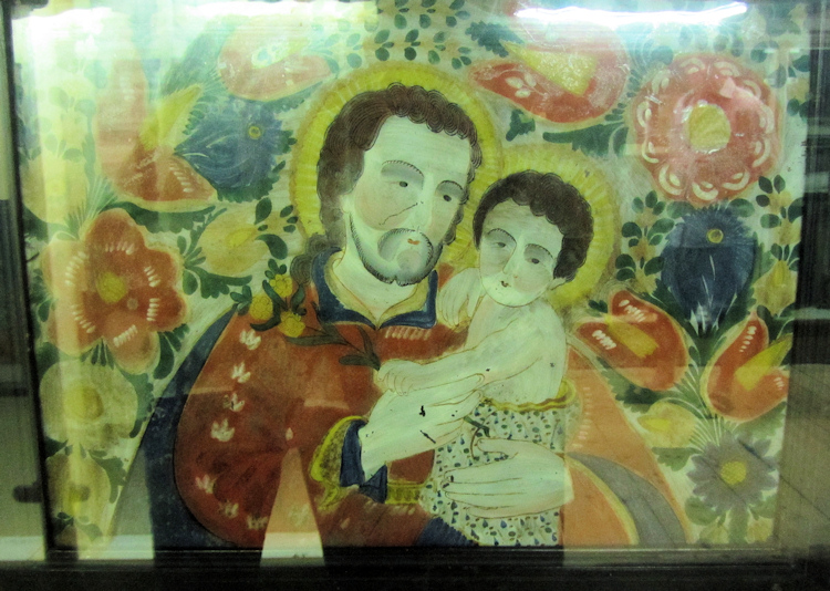 Painting of St. Joseph in the Museumsdorf Bayerischer Wald