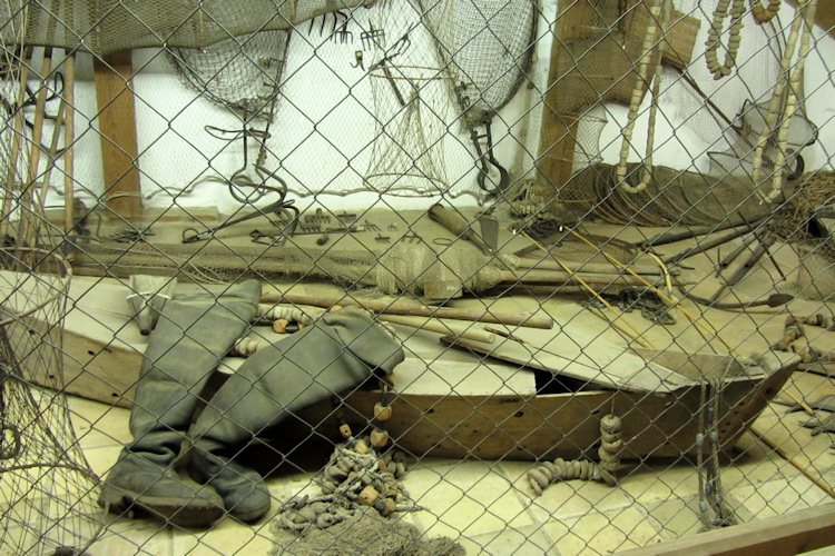 Fishing nets and gear at Museumsdorf Bayerischer Wald