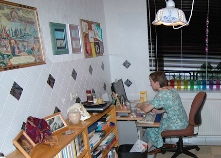 Clare Dunkle at home