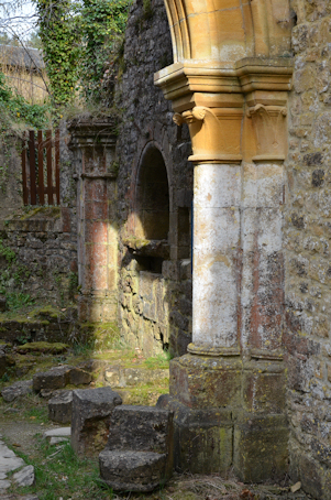 Ruins at Orval Abbey, Belgium