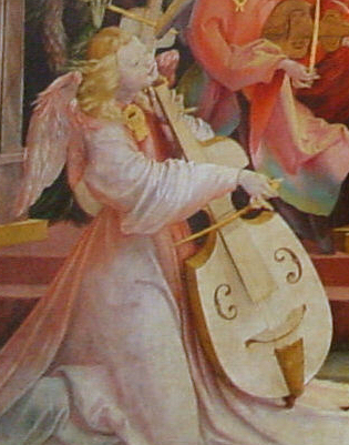 Angel, detail from Isenheim Altarpiece